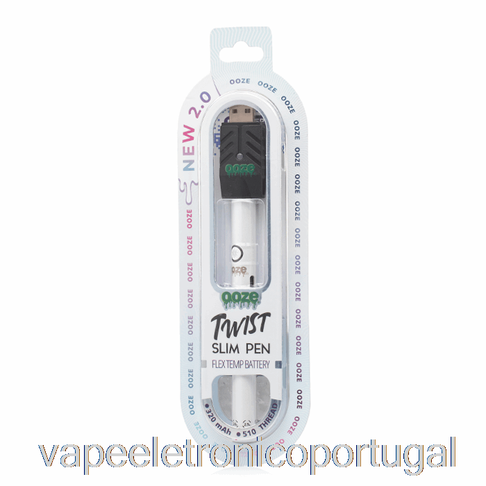Vape Eletrônico Ooze Slim Twist Pen 2.0 Flex Temp Bateria Polar Pérola